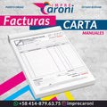 FACTURA CARTA - MANUALES