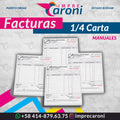 FACTURA 1/4 CARTA - MANUALES