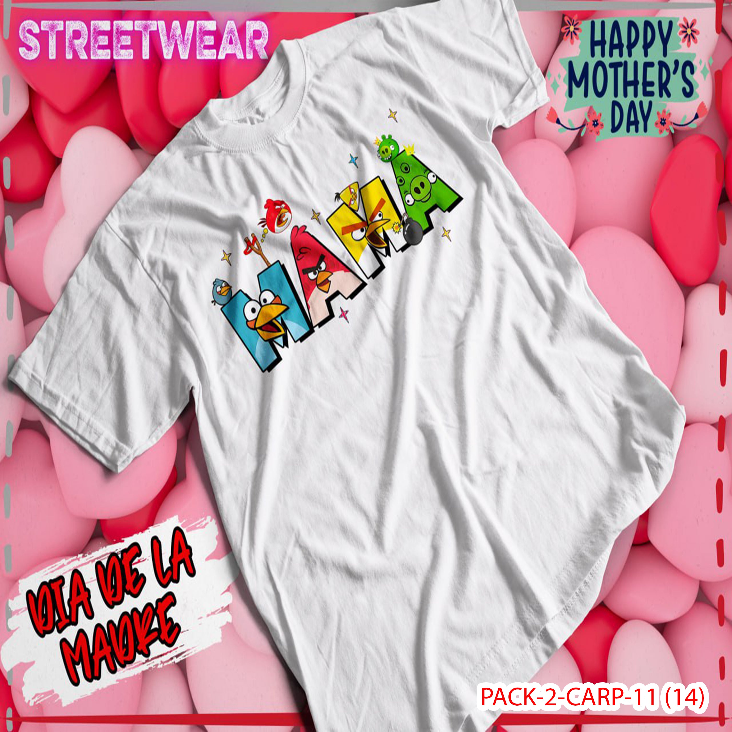 PACK CAMISETA - DTF - DIA DE LA MADRES 0001
