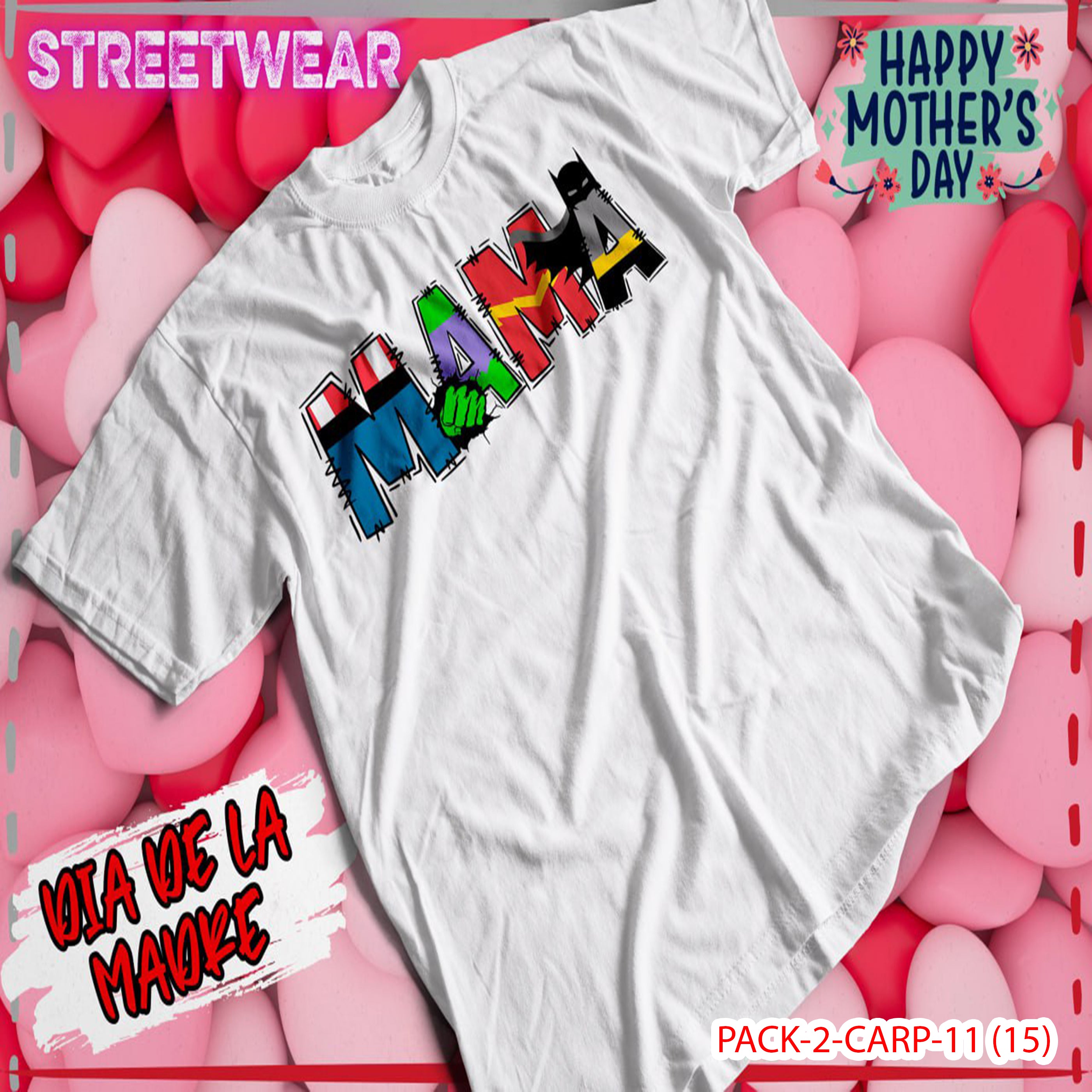 PACK CAMISETA - DTF - DIA DE LA MADRES 0001