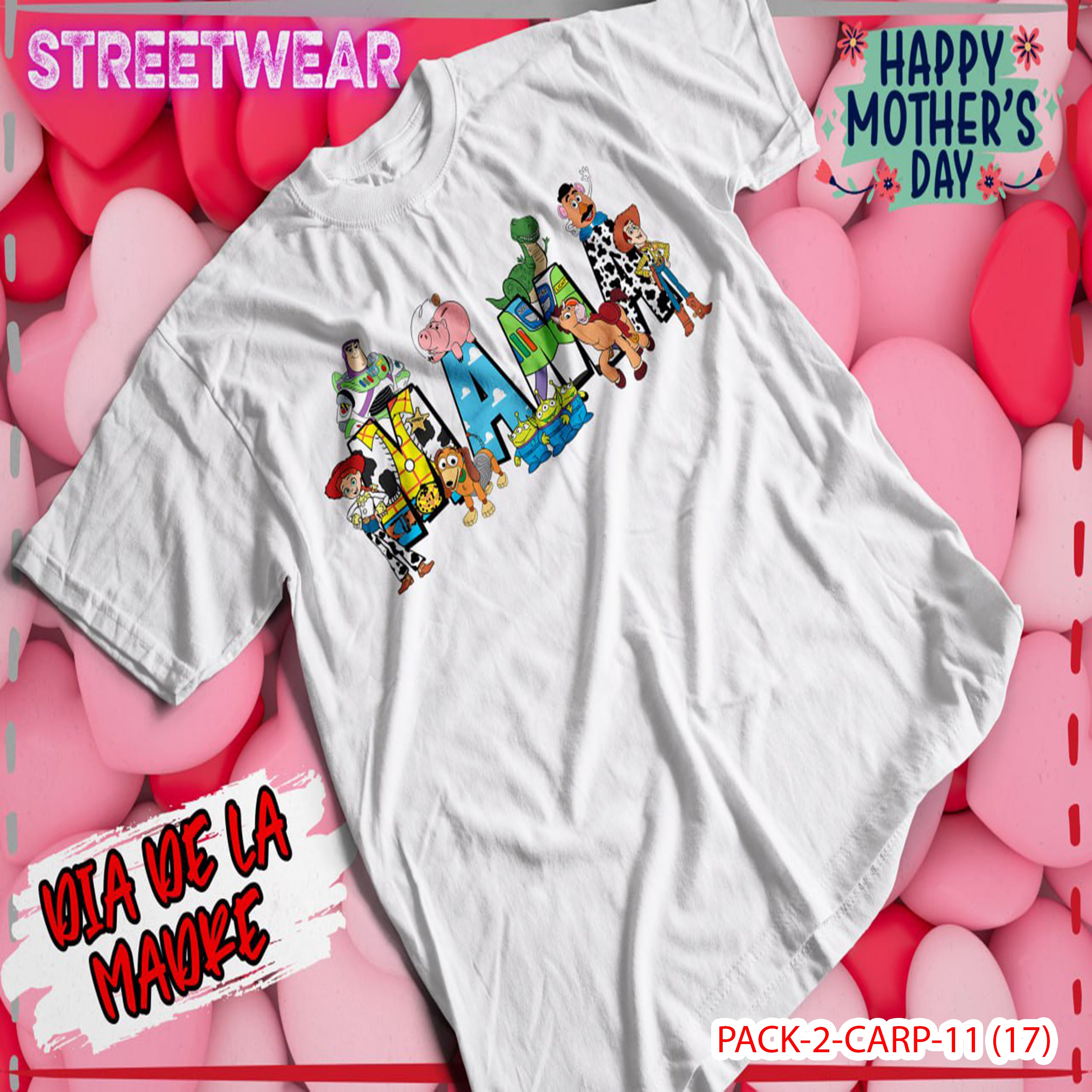 PACK CAMISETA - DTF - DIA DE LA MADRES 0001