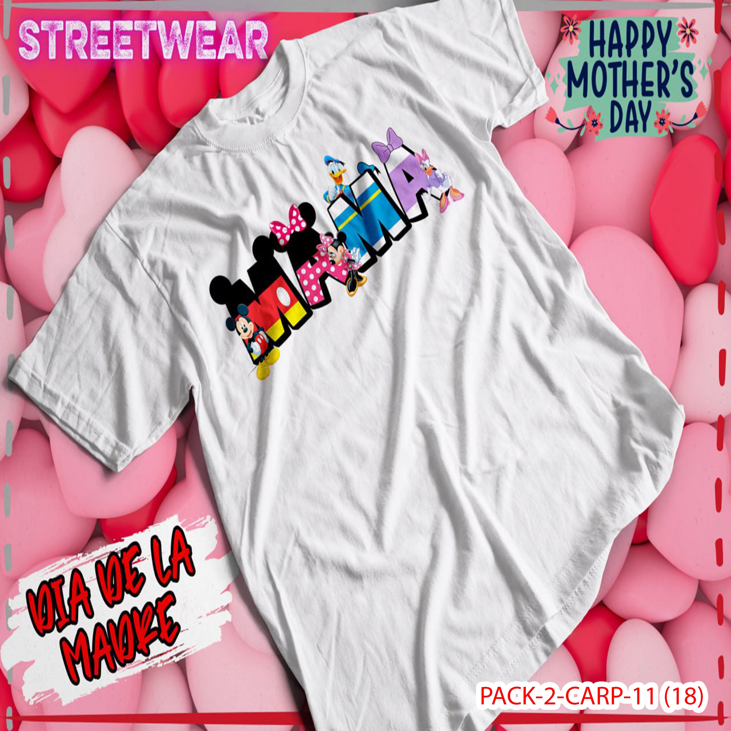 PACK CAMISETA - DTF - DIA DE LA MADRES 0001