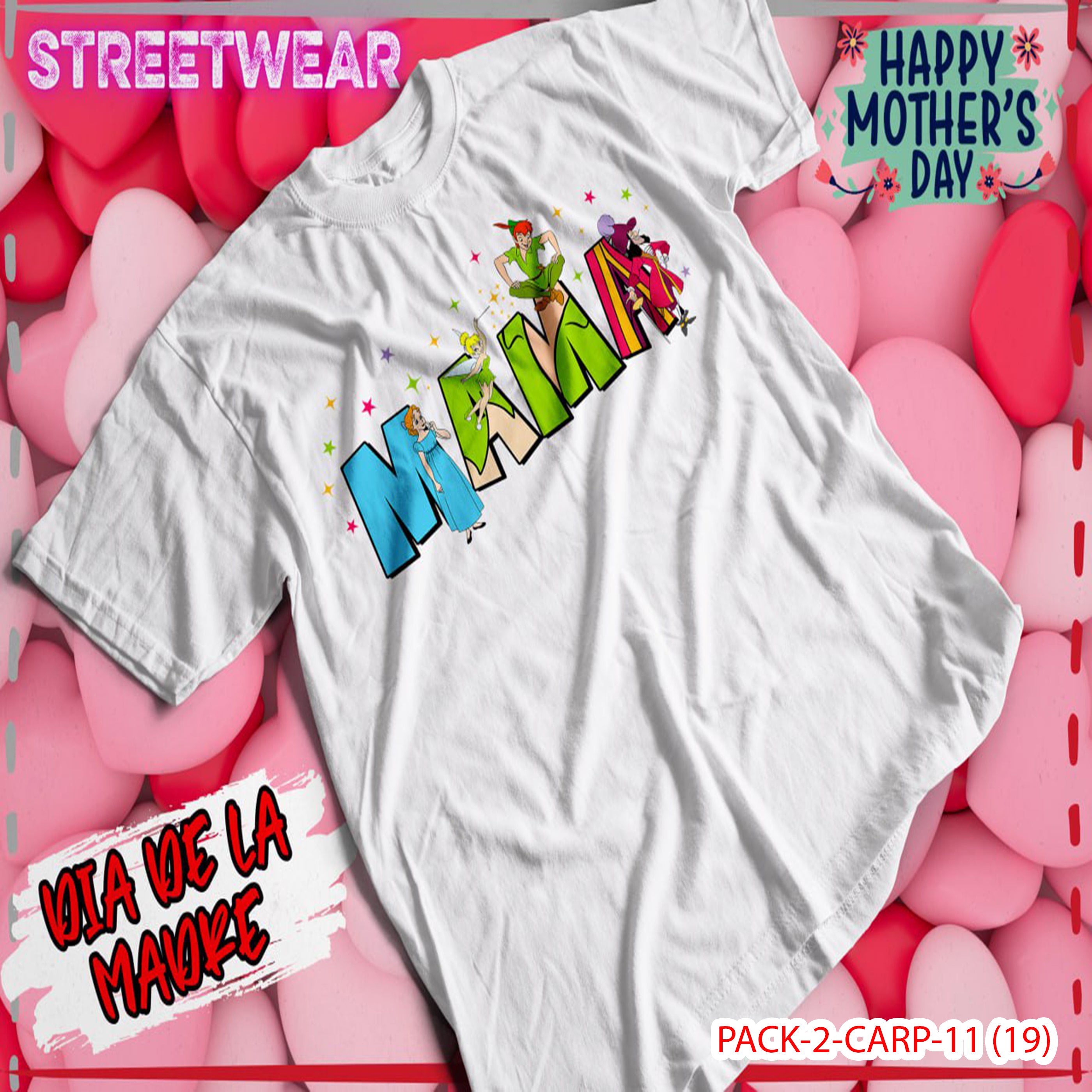 PACK CAMISETA - DTF - DIA DE LA MADRES 0001
