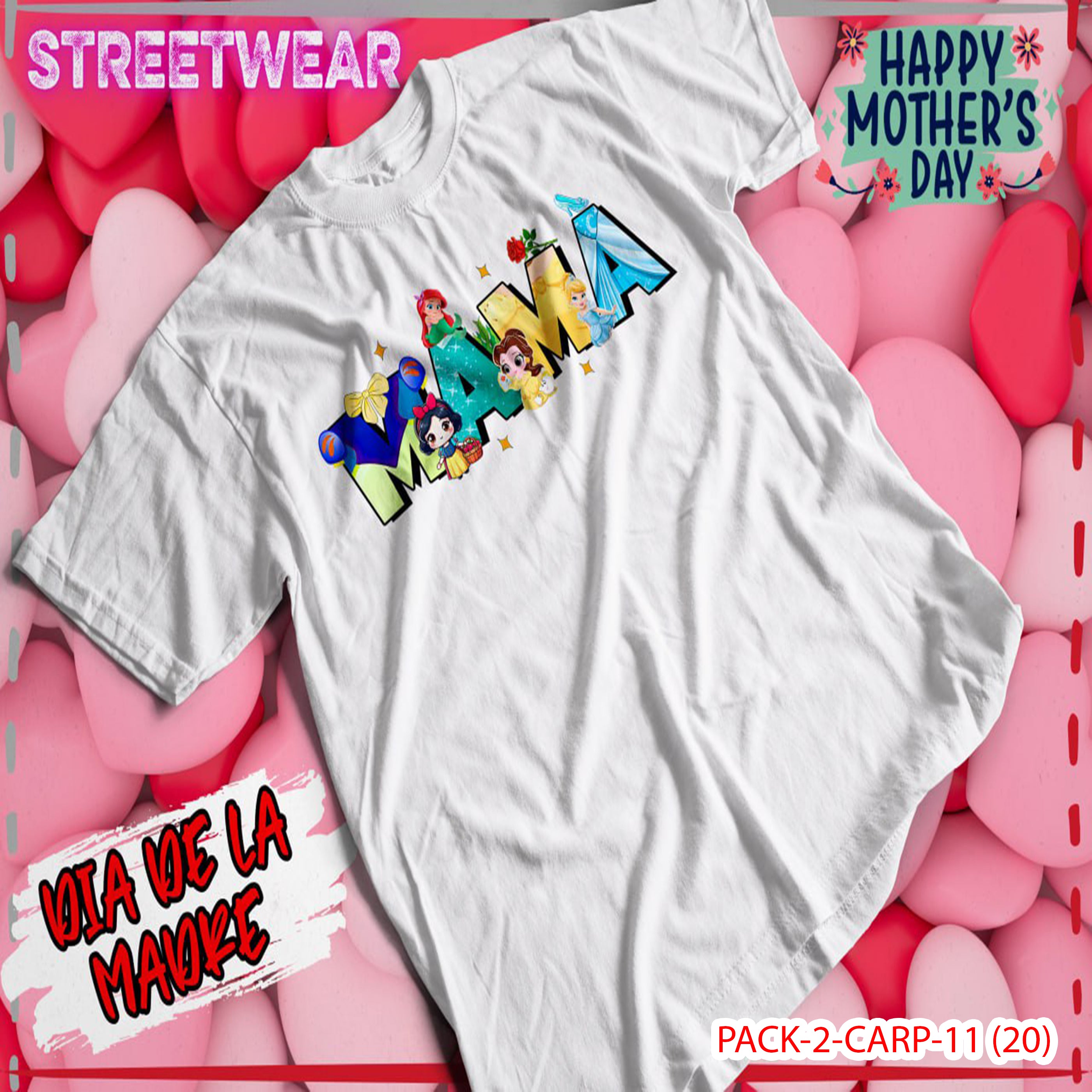 PACK CAMISETA - DTF - DIA DE LA MADRES 0001