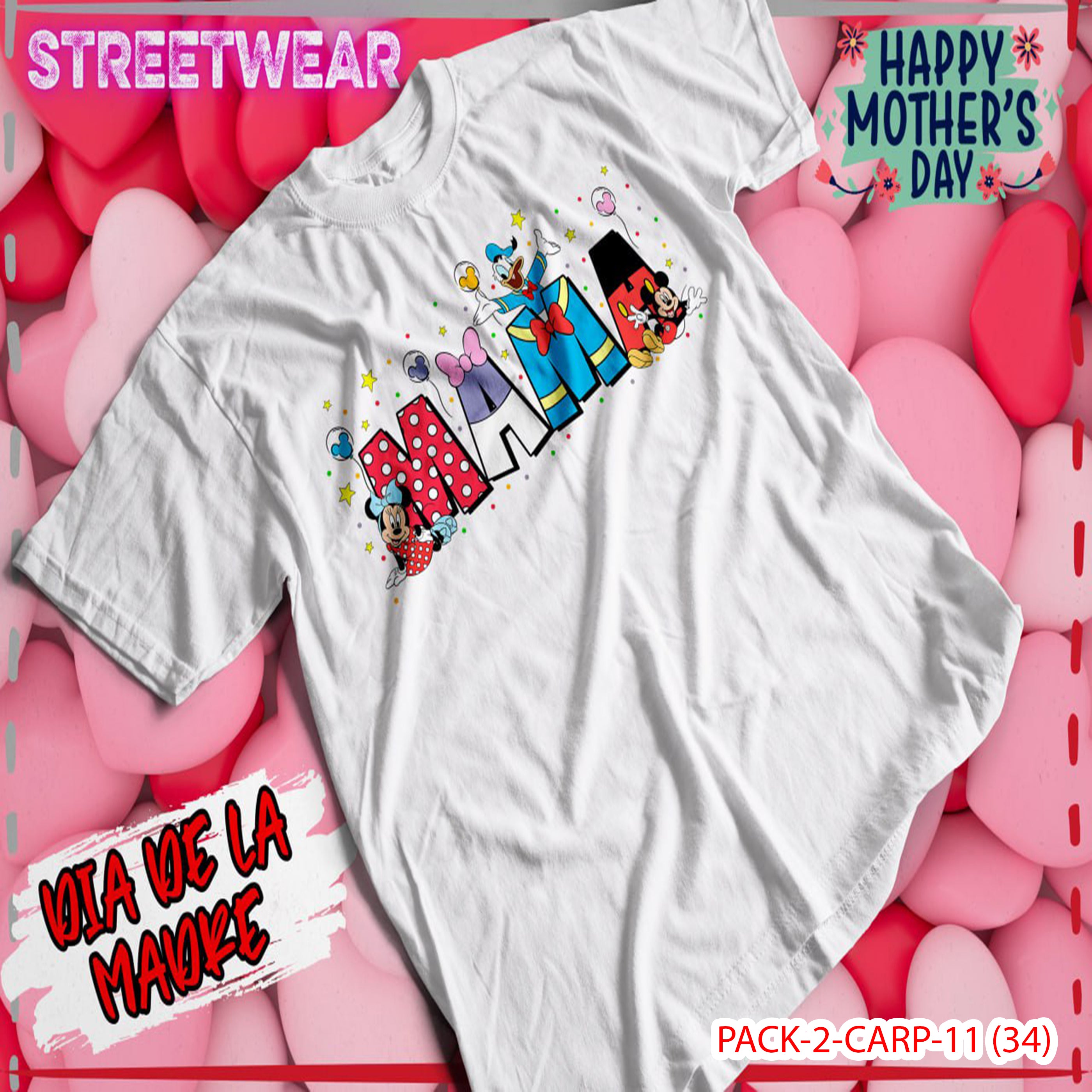 PACK CAMISETA - DTF - DIA DE LA MADRES 0001