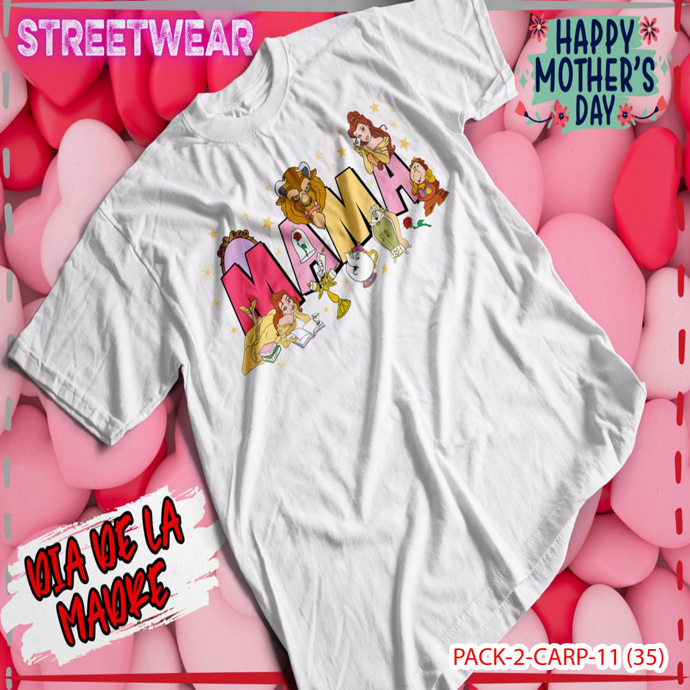 PACK CAMISETA - DTF - DIA DE LA MADRES 0001
