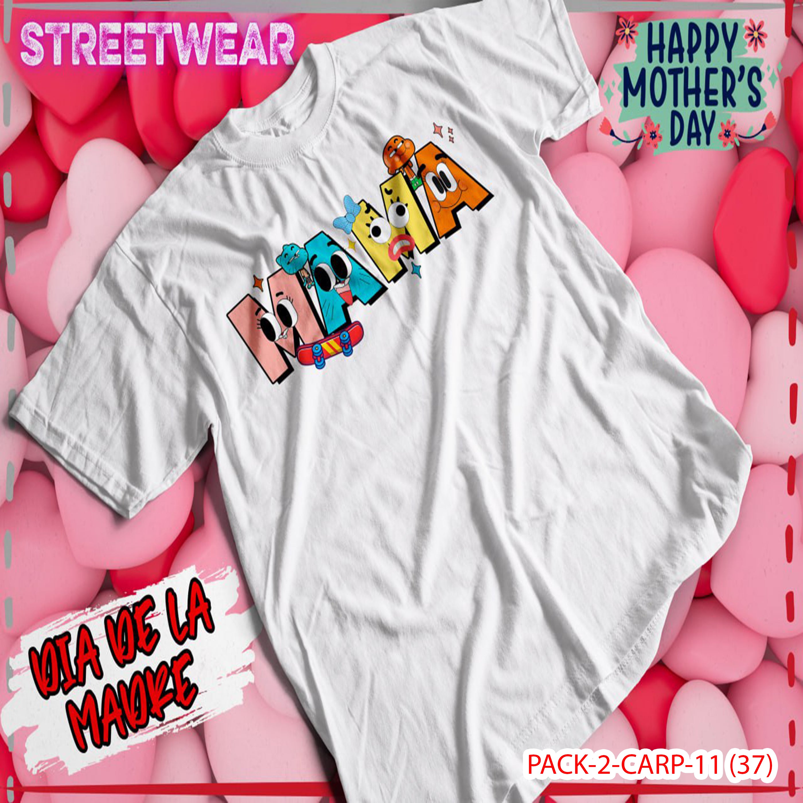 PACK CAMISETA - DTF - DIA DE LA MADRES 0001