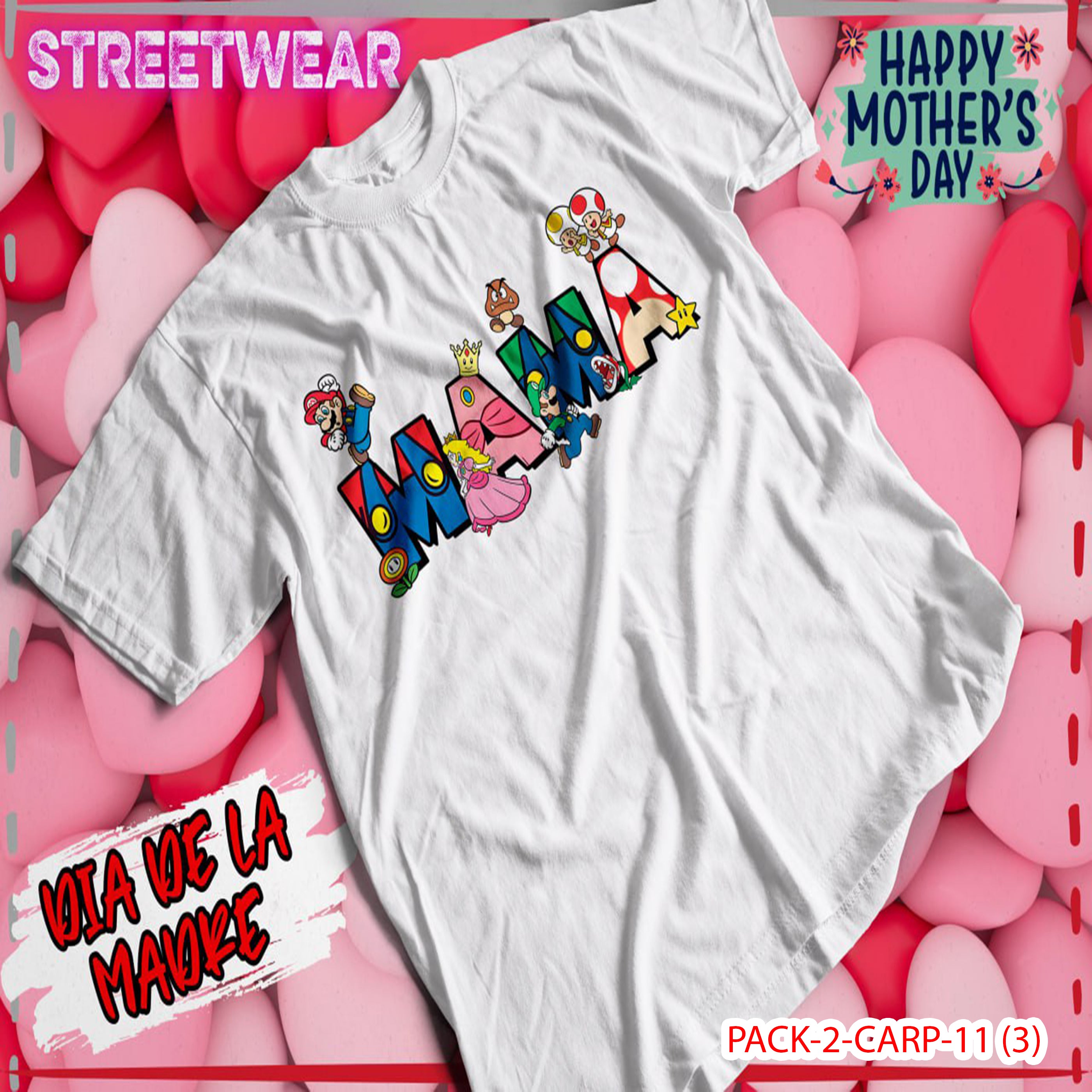 PACK CAMISETA - DTF - DIA DE LA MADRES 0001