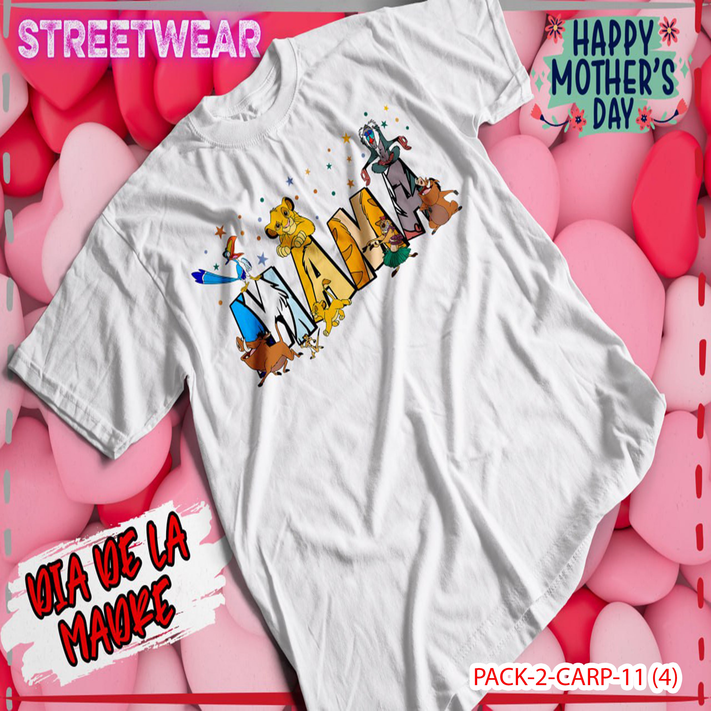 PACK CAMISETA - DTF - DIA DE LA MADRES 0001