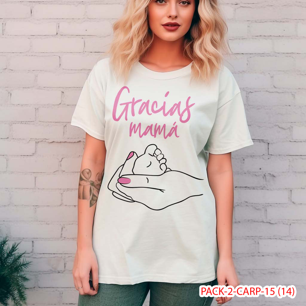 PACK CAMISETA - DTF - DIA DE LA MADRES 0002