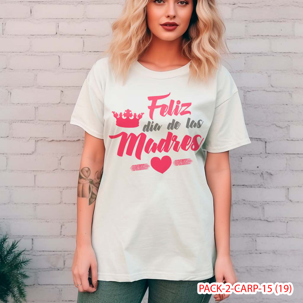 PACK CAMISETA - DTF - DIA DE LA MADRES 0002