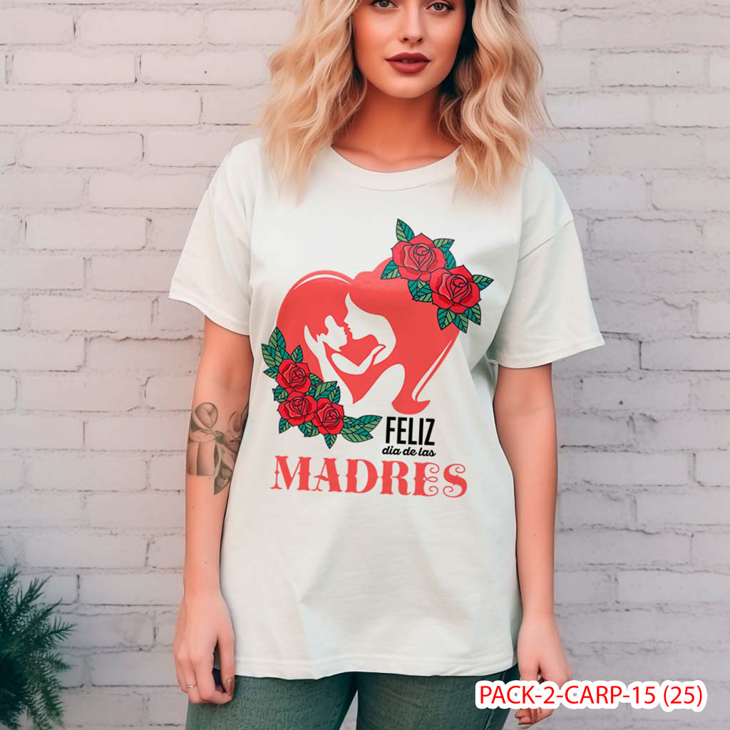 PACK CAMISETA - DTF - DIA DE LA MADRES 0002
