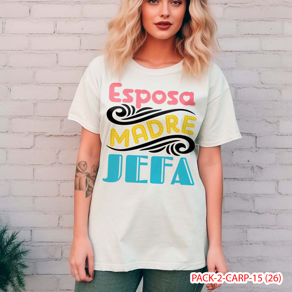 PACK CAMISETA - DTF - DIA DE LA MADRES 0002