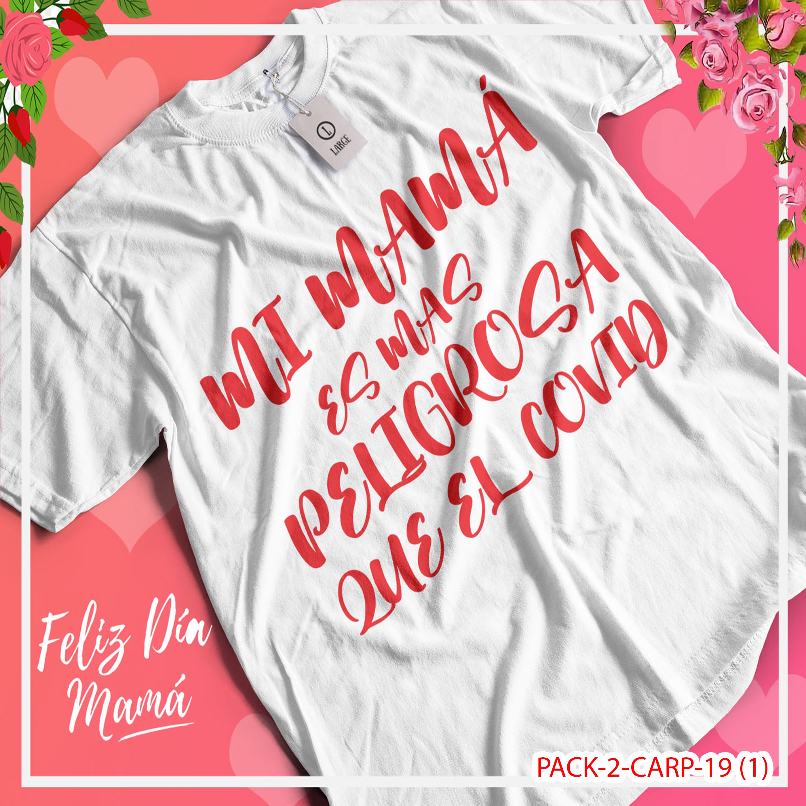PACK CAMISETA - DTF - DIA DE LA MADRES 0002