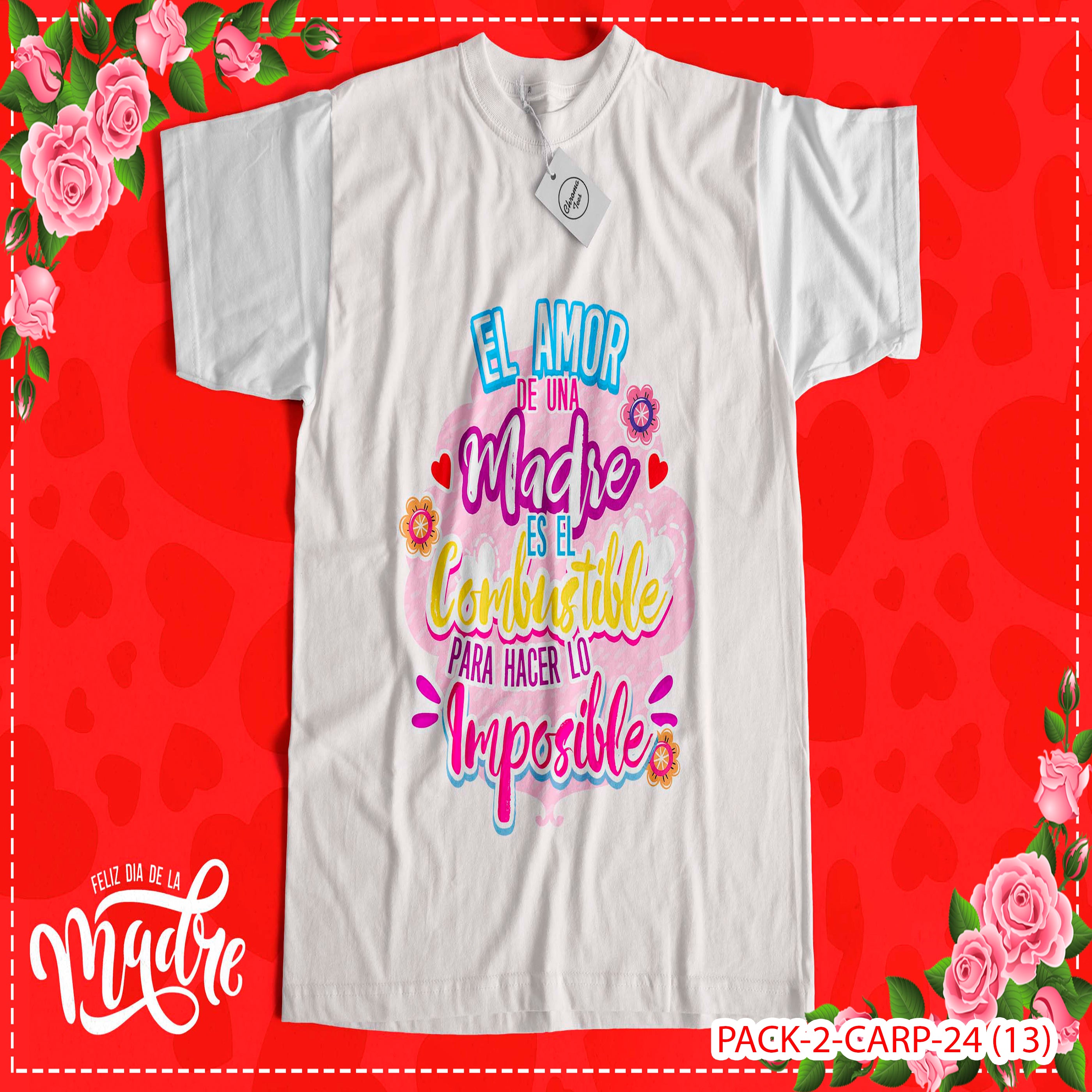 PACK CAMISETA - DTF - DIA DE LA MADRES 0002