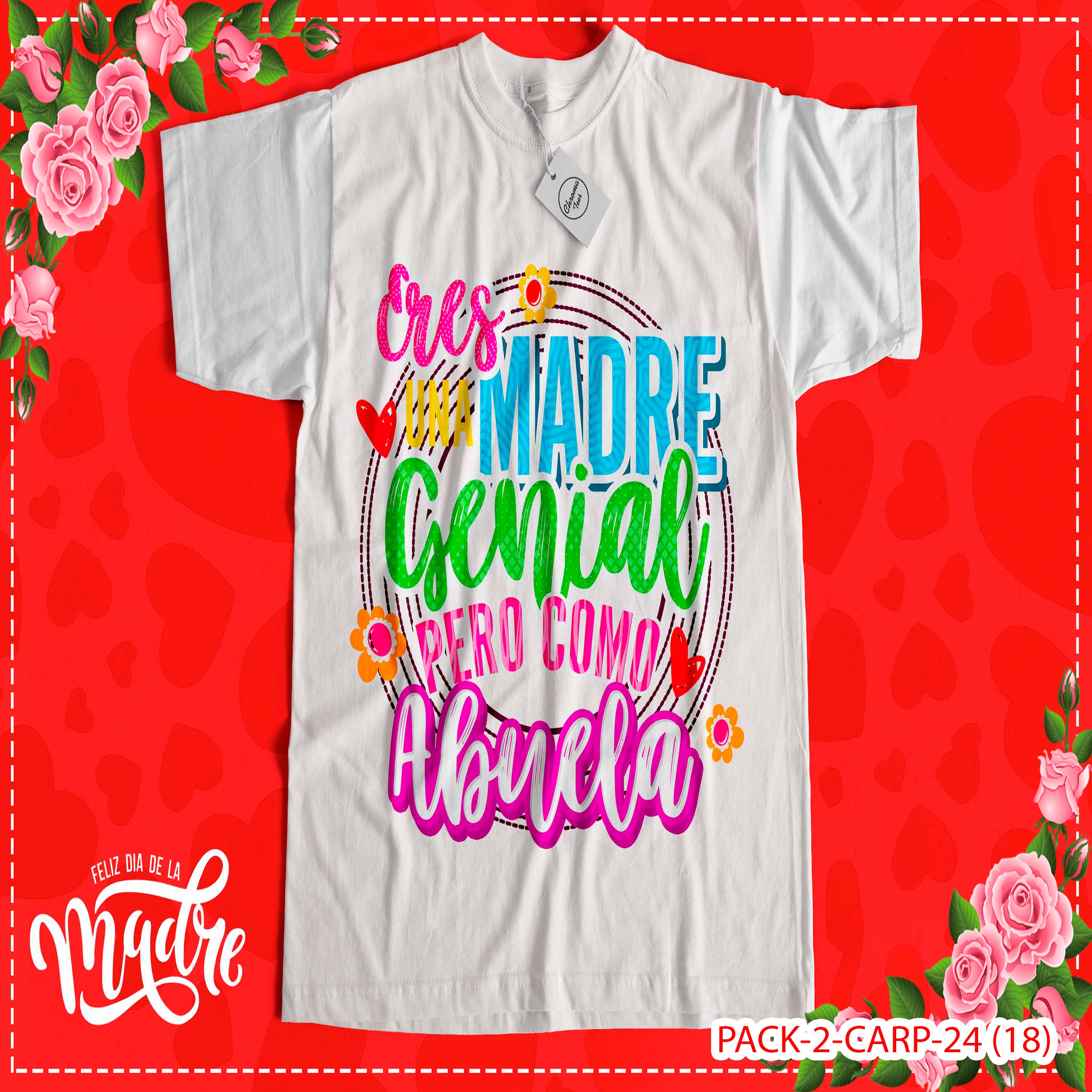PACK CAMISETA - DTF - DIA DE LA MADRES 0002