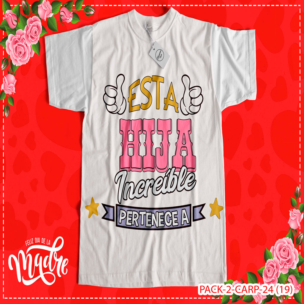 PACK CAMISETA - DTF - DIA DE LA MADRES 0002