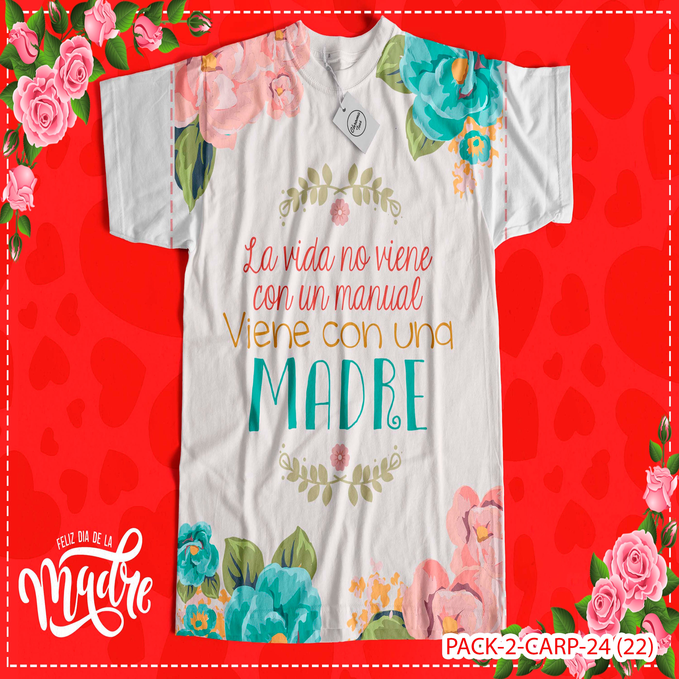 PACK CAMISETA - DTF - DIA DE LA MADRES 0002