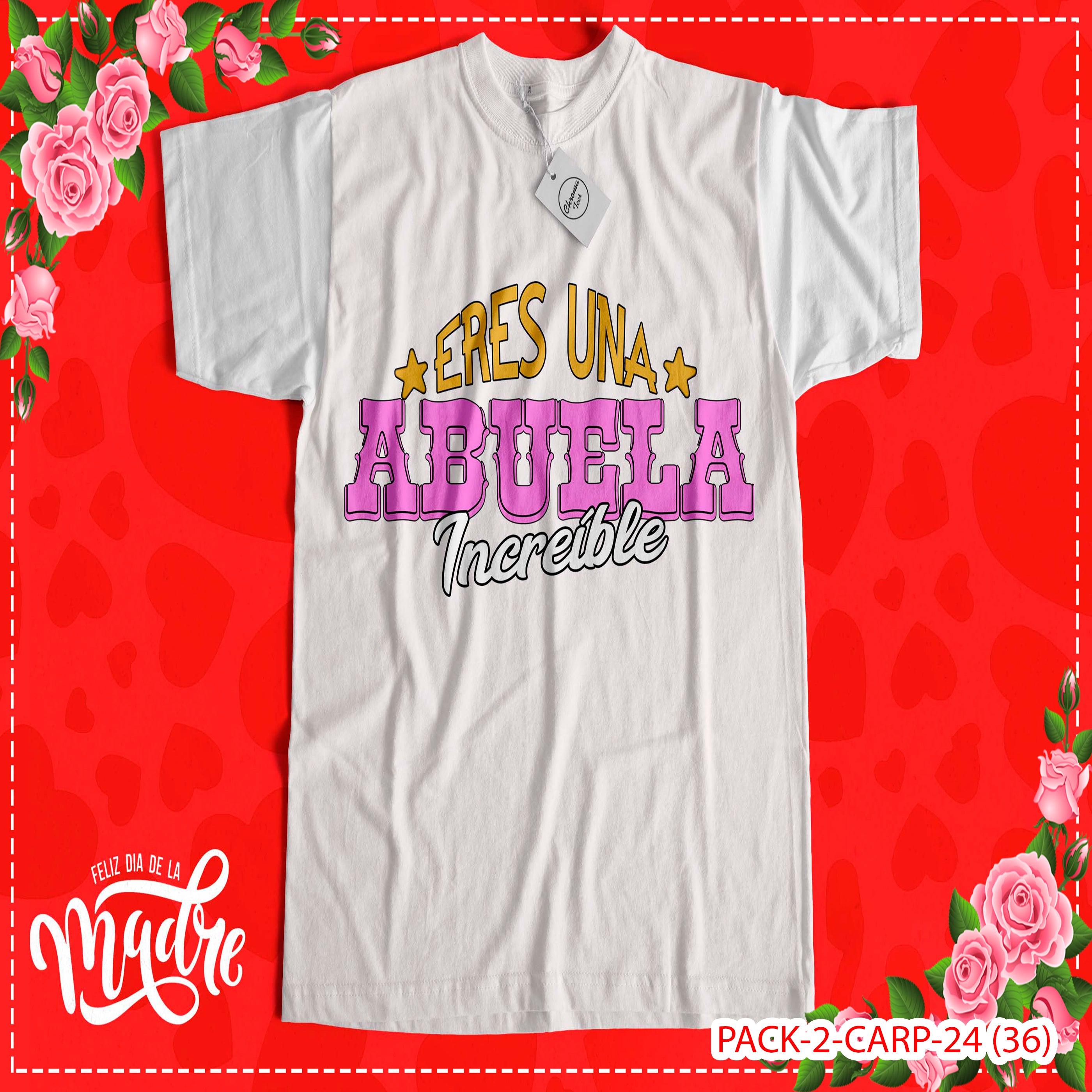 PACK CAMISETA - DTF - DIA DE LA MADRES 0003
