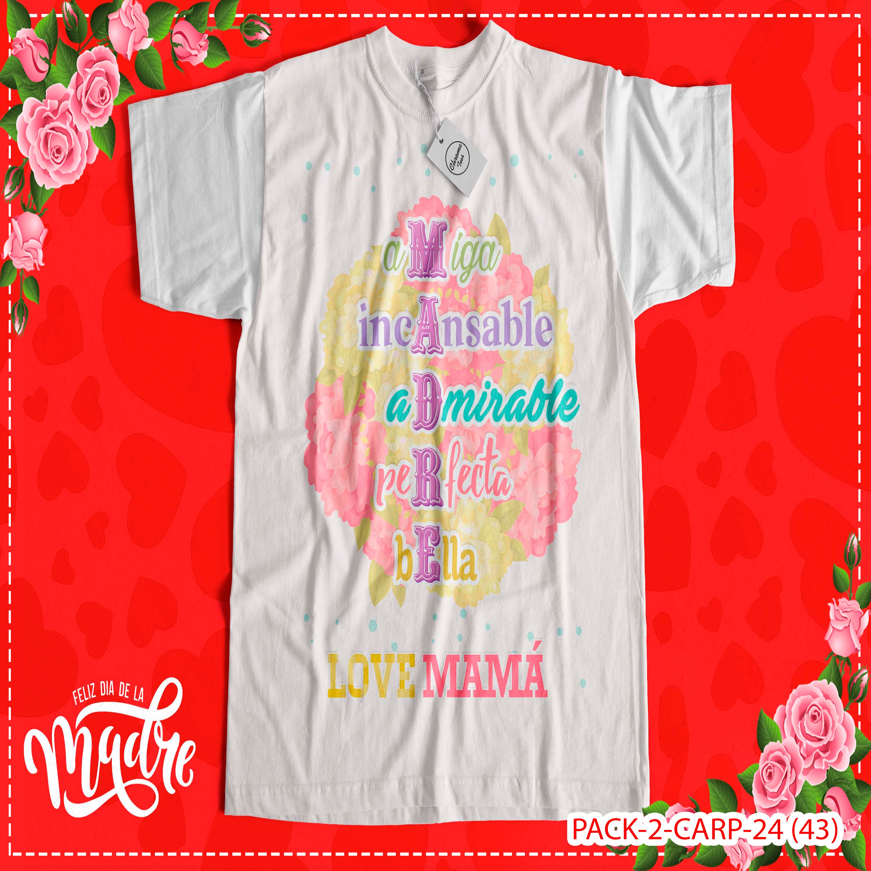PACK CAMISETA - DTF - DIA DE LA MADRES 0003