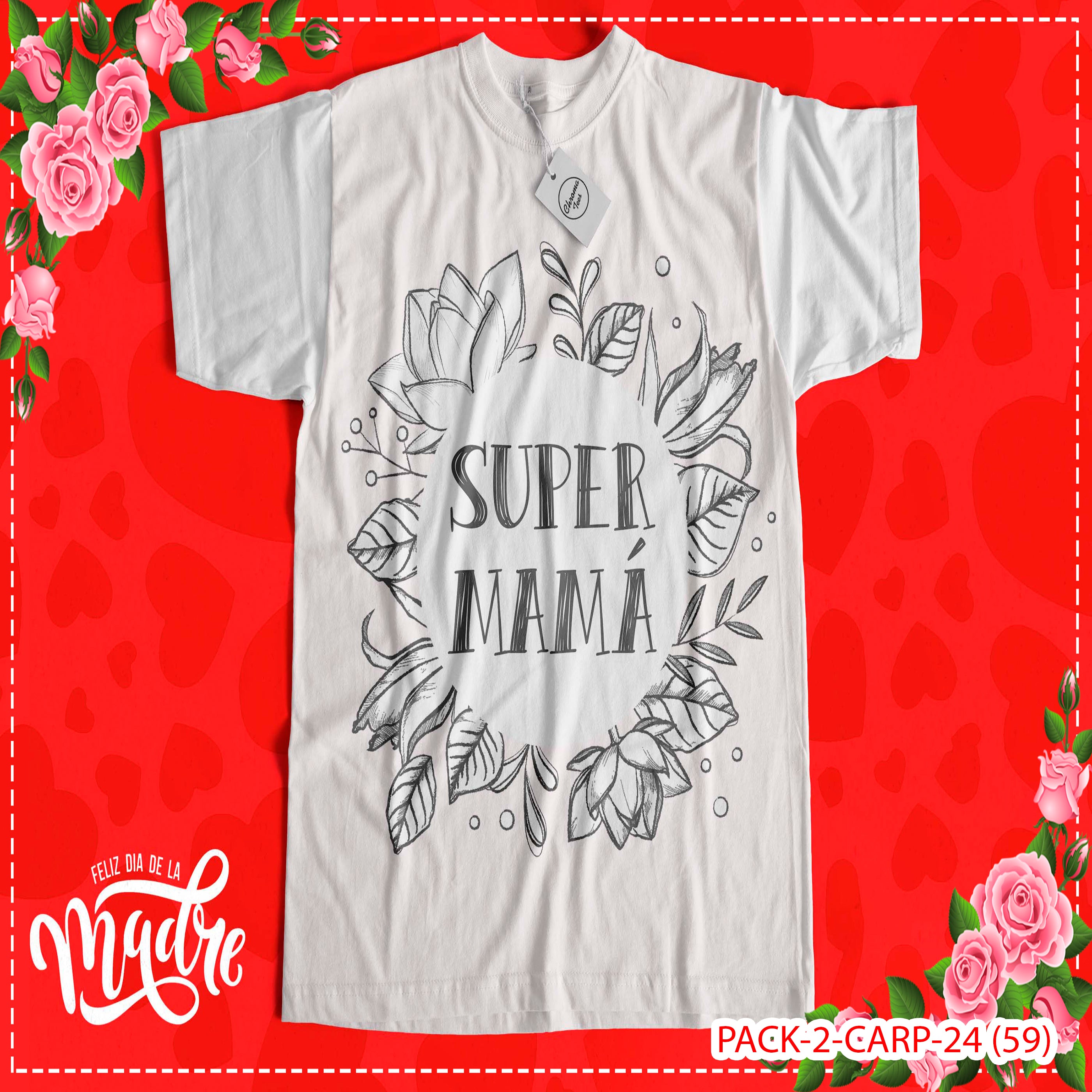 PACK CAMISETA - DTF - DIA DE LA MADRES 0003