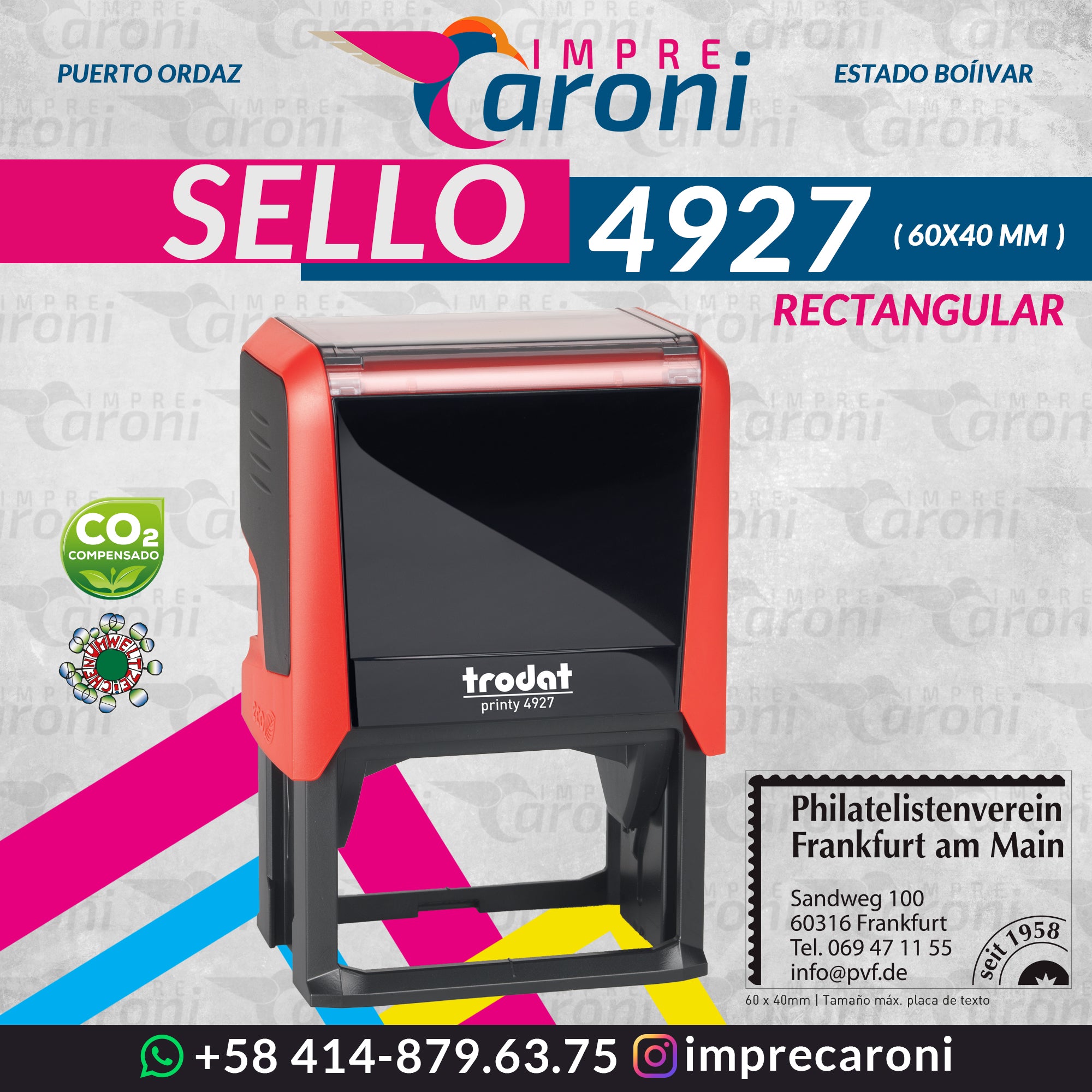SELLO TRODAT 4927 - 60X40 MM