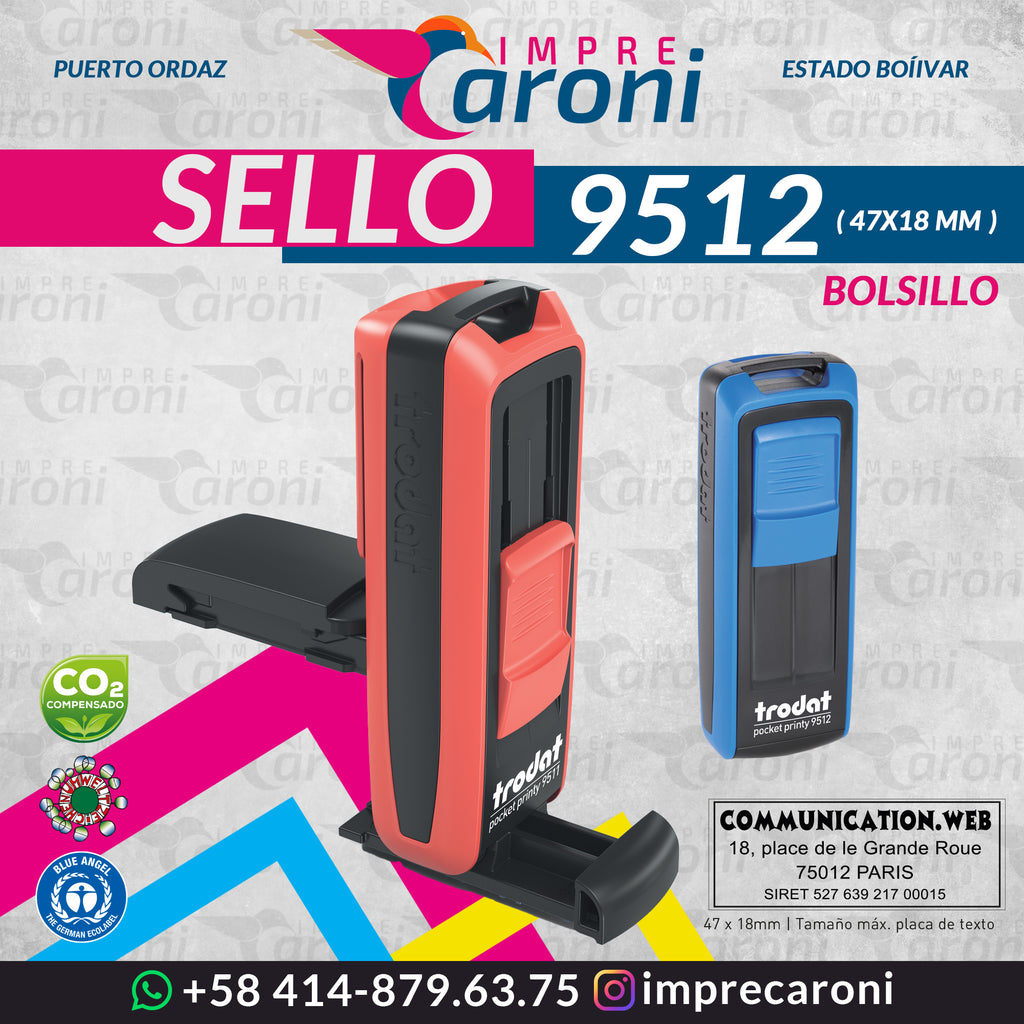 SELLO TRODAT 9512 - PORTATIL